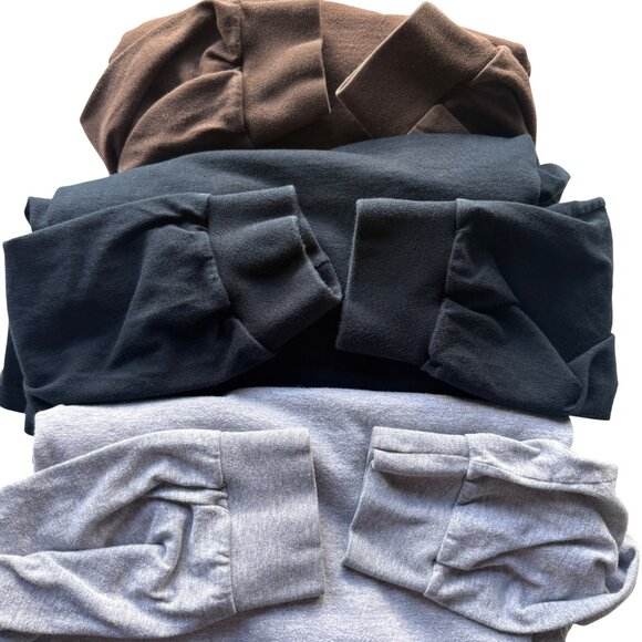 Russell Athletic Mens T-Shirts 3 Pack XL Crewneck Brown Gray Black - Picture 4 of 10